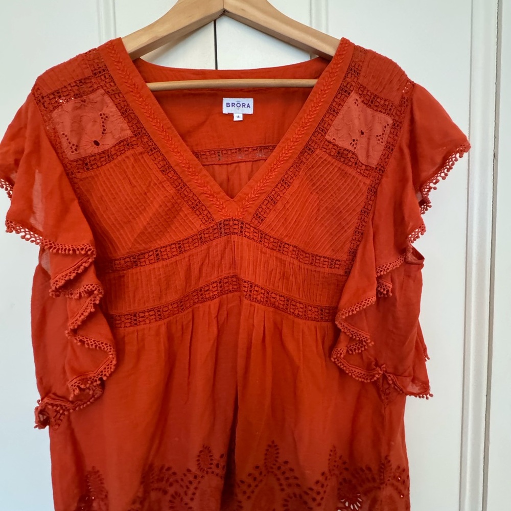 Brora Boho blouse, size 14